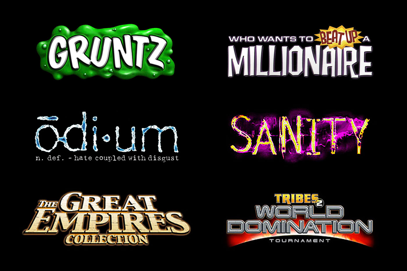 Various game logos